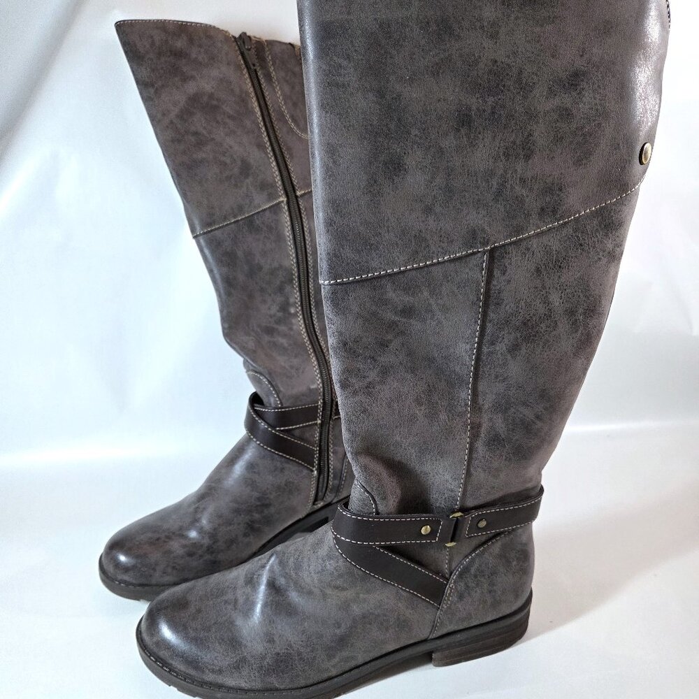 Natural Soul Knee High Brown Riding Boots Size 8